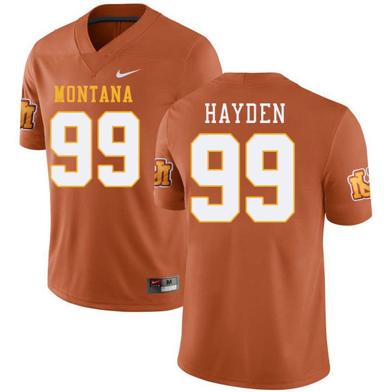 Montana Grizzlies #99 Pat Hayden College Football Jerseys Stitched Sale-Throwback